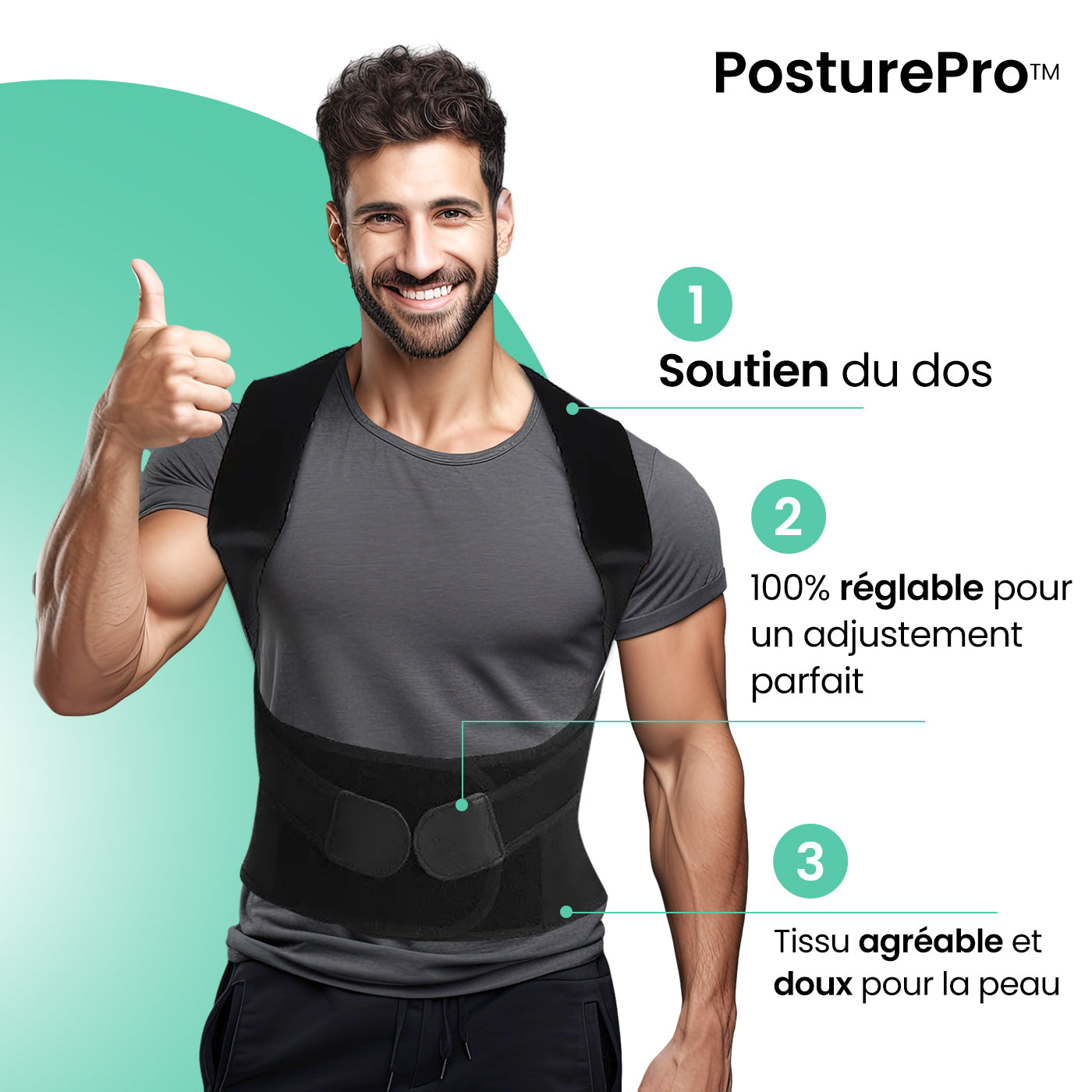 PosturePro™ - Correcteur de posture